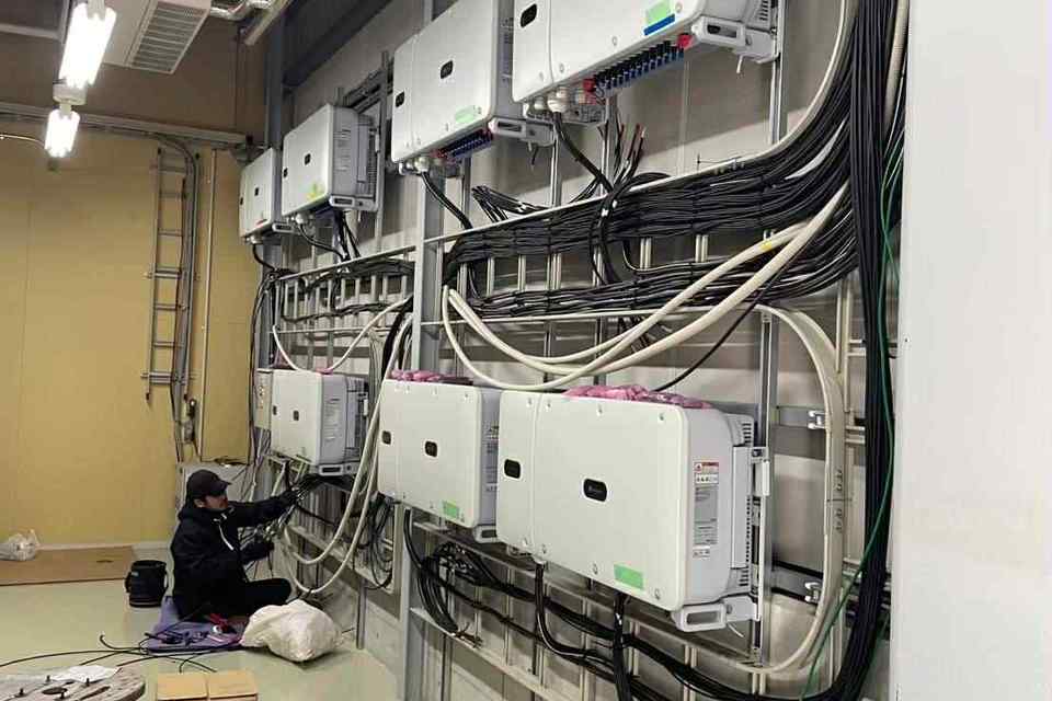 太陽光発電の電気工事の画像