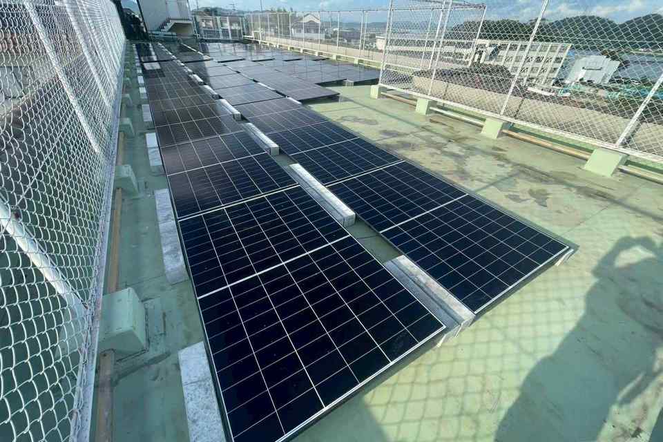 岡山県倉敷市 太陽光モジュール設置工事の画像